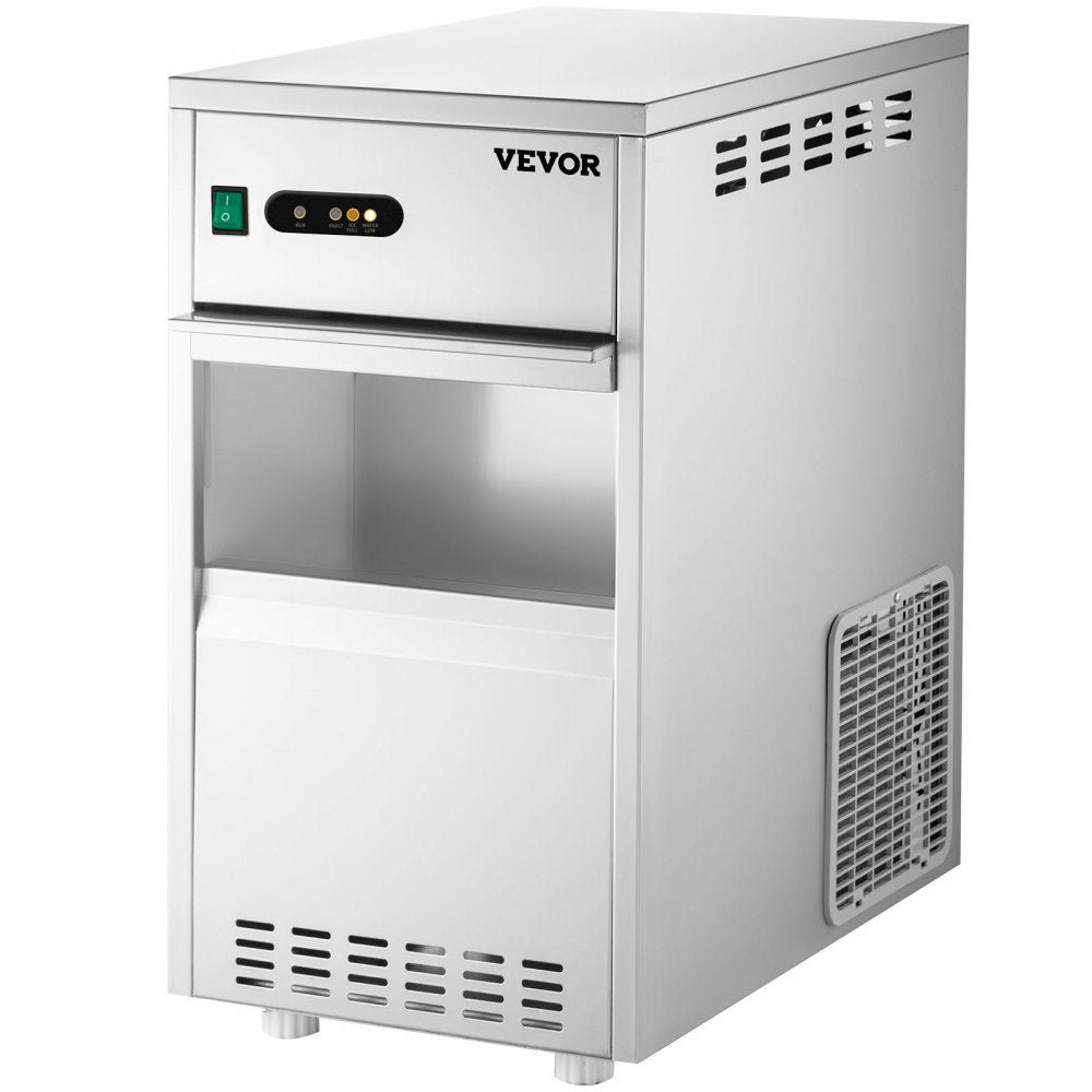 010168347040 - 44LBS/24H Snowflake Ice Maker in Durable Stainless Steel