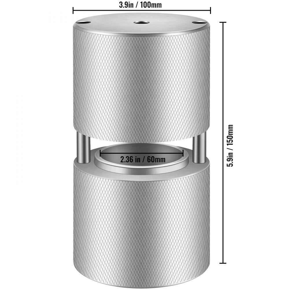 TM-60 - 2.4" Aircraft Aluminum Ice Ball Maker for Slow-Melting Drinks