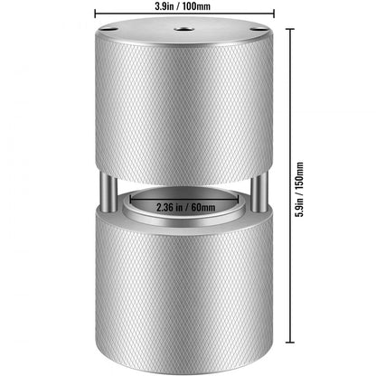 TM-60 - 2.4" Aircraft Aluminum Ice Ball Maker for Slow-Melting Drinks