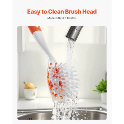 D002 - VEVOR 11.42in Ergonomic Dish Brush with Built-in Scraper