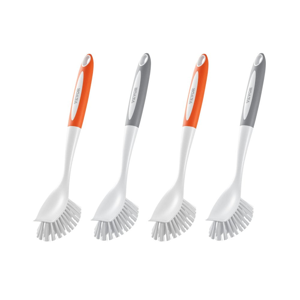 D002 - VEVOR 11.42in Ergonomic Dish Brush with Built-in Scraper