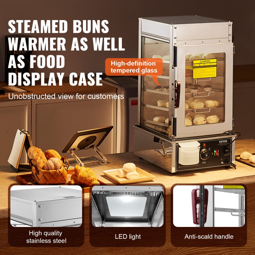 SC-500H - 5-Tier Electric Food Warmer with Adjustable Temperatures