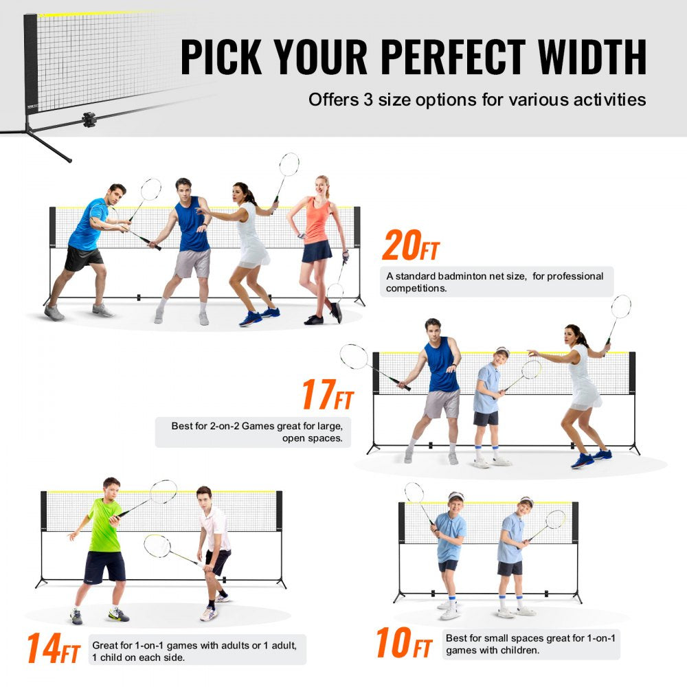 DKS-11300 - Portable 10ft Durable Badminton Net for Outdoor Fun