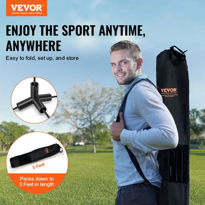 DKS-11420 - Portable 14ft Badminton Net, Easy Setup for Family Fun