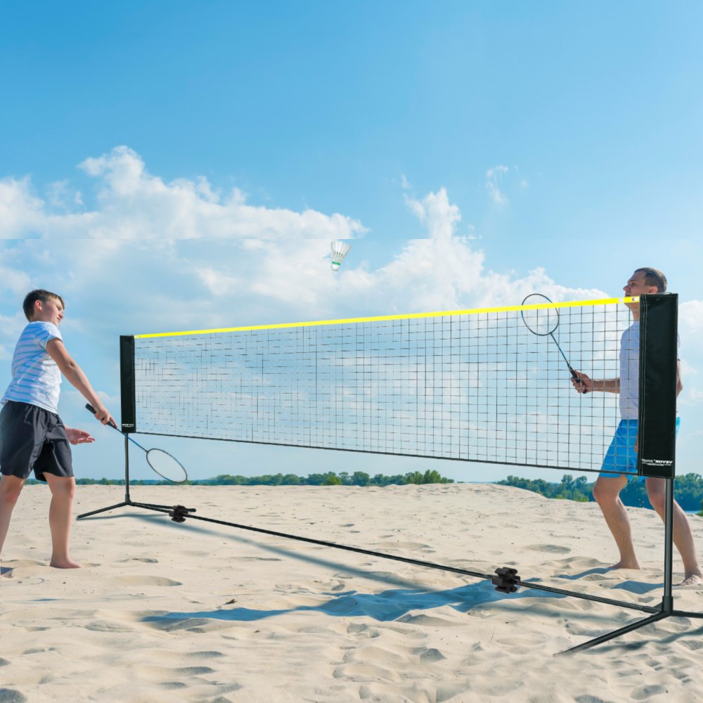 DKS-11420 - Portable 14ft Badminton Net, Easy Setup for Family Fun