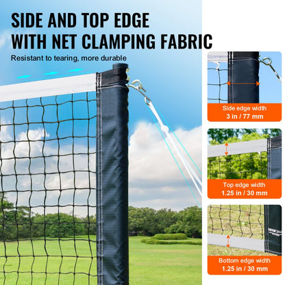 JH-0101Y - 20ft Portable Badminton Net Set for Outdoor Fun