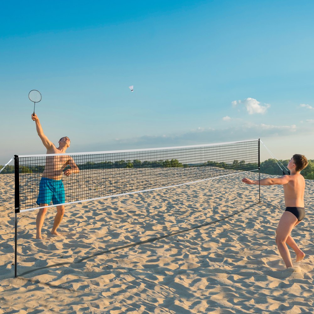 JH-0101Y - 20ft Portable Badminton Net Set for Outdoor Fun