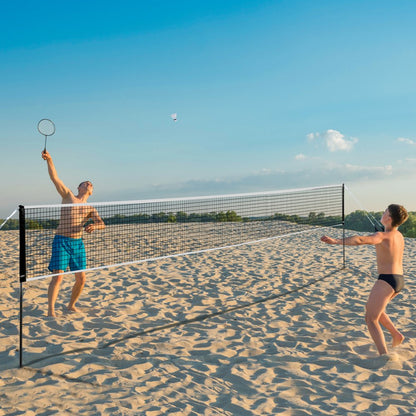 JH-0101Y - 20ft Portable Badminton Net Set for Outdoor Fun