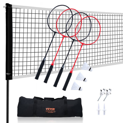 JH-0101Y - 20ft Portable Badminton Net Set for Outdoor Fun