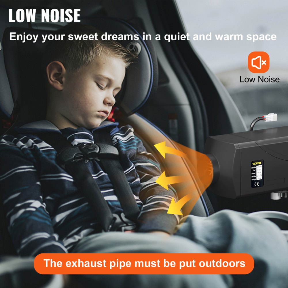 WF 5001 - 12V Diesel Air Heater with Remote Control for Fast Heating