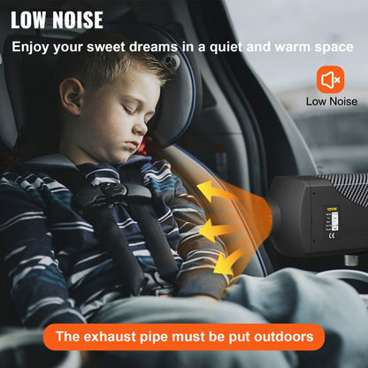 010337576830 - VEVOR 12V Diesel Air Heater, Quiet Operation & Remote Control