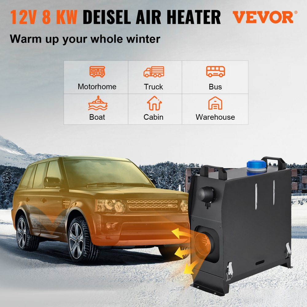 WF5001 - 8KW Diesel Air Heater with Remote Control for Vehicles