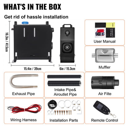 WF5001 - 8KW Diesel Air Heater with Remote Control for Vehicles