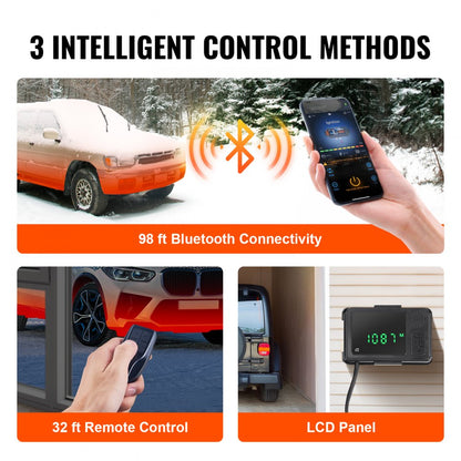 XMZ-D2 - 2KW Bluetooth Diesel Heater for Cars & RVs, Low Noise