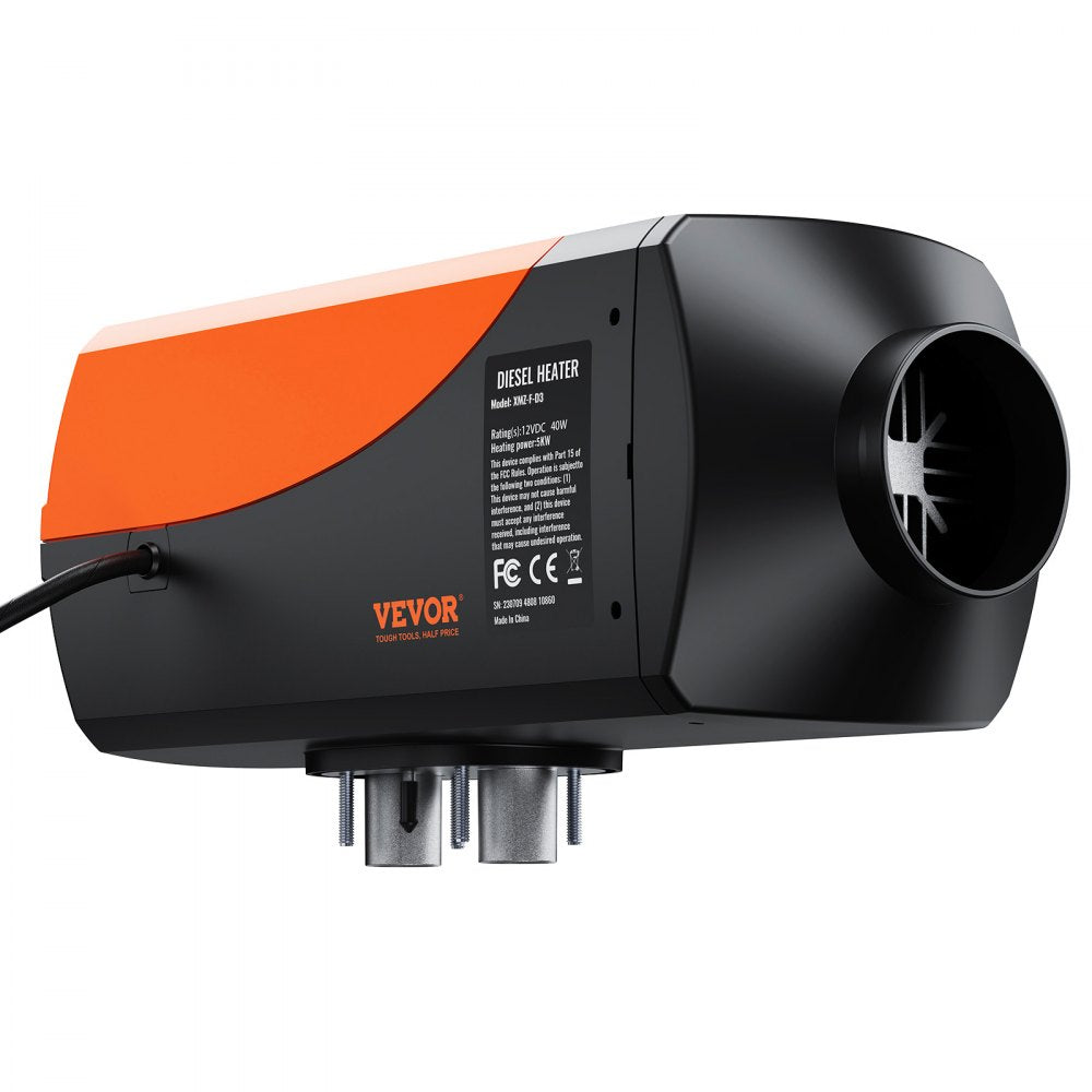 XMZ-D2 - 5KW Bluetooth Diesel Heater for Vehicles, Heats Up to 215 ft²