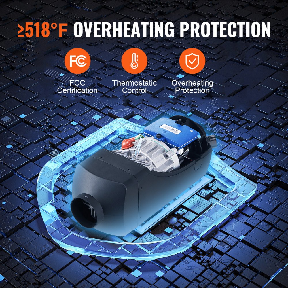 XMZ-D2 - Bluetooth-Controlled Diesel Heater for Cars, RVs, and Trucks