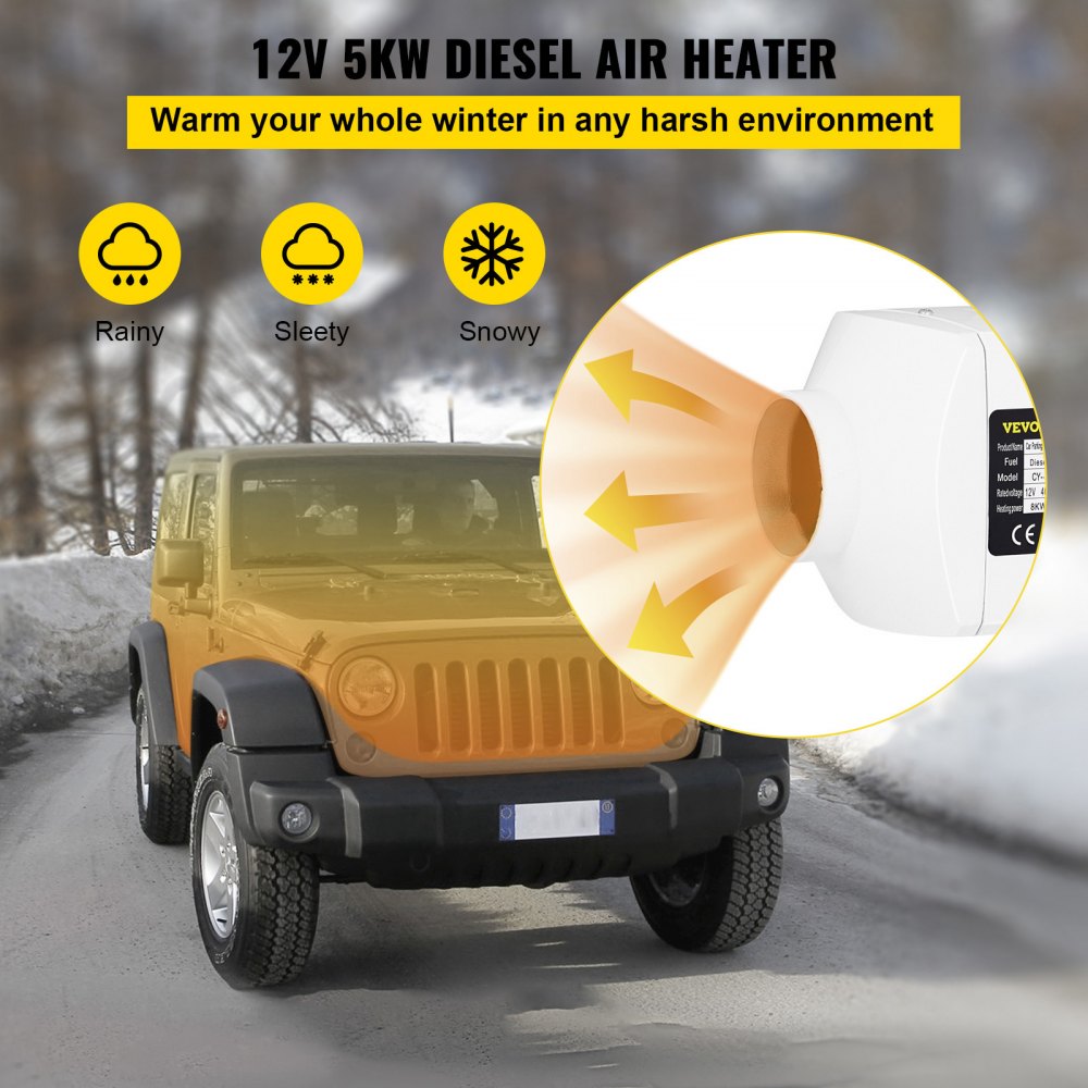 010286435509 - VEVOR 5KW 12V Diesel Heater for RVs and Boats