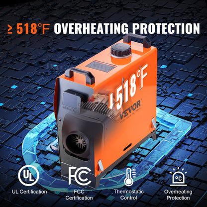 XMZ-D1 - 5KW Efficient Diesel Heater for RVs, Trailers & Boats