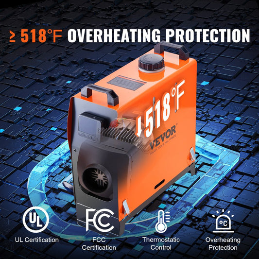 XMZ-D1 - 5KW Efficient Diesel Heater for RVs, Trailers & Boats