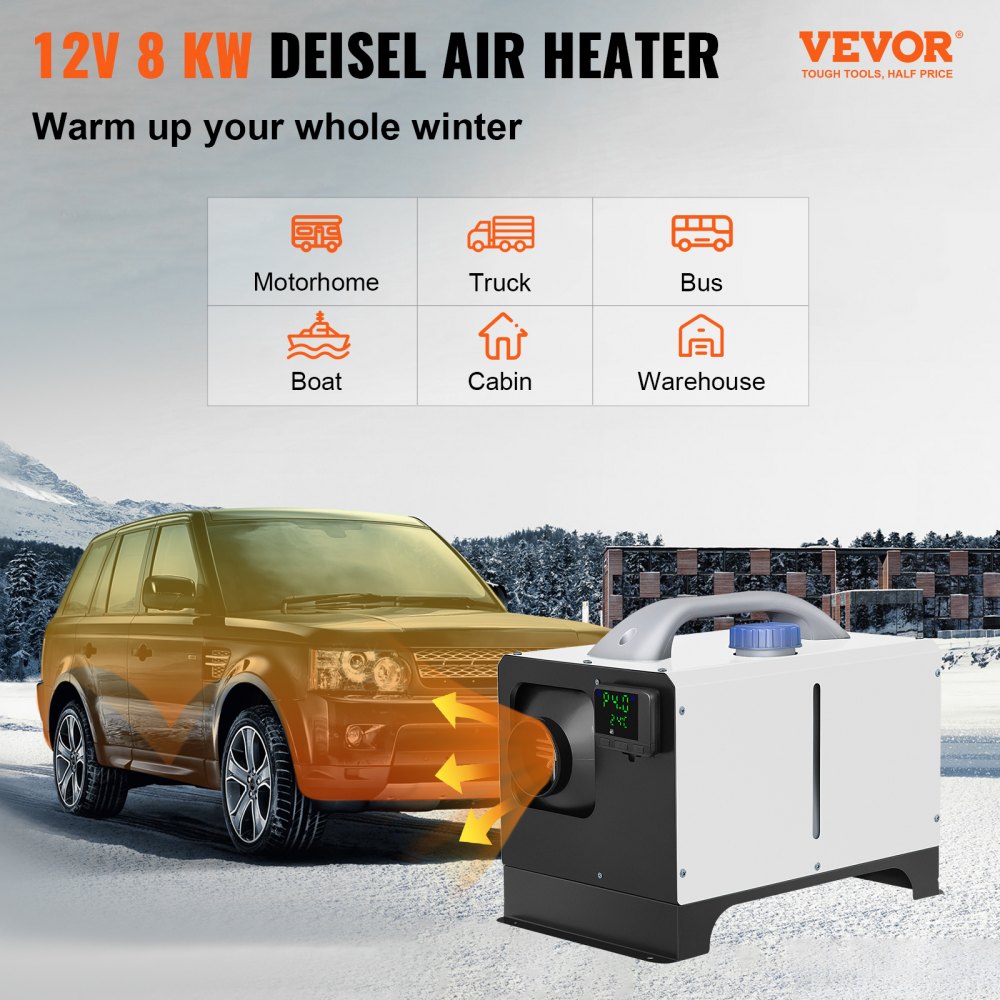 010116699871 - 12V 8KW Diesel Heater for Fast Frost Removal and Energy Savings