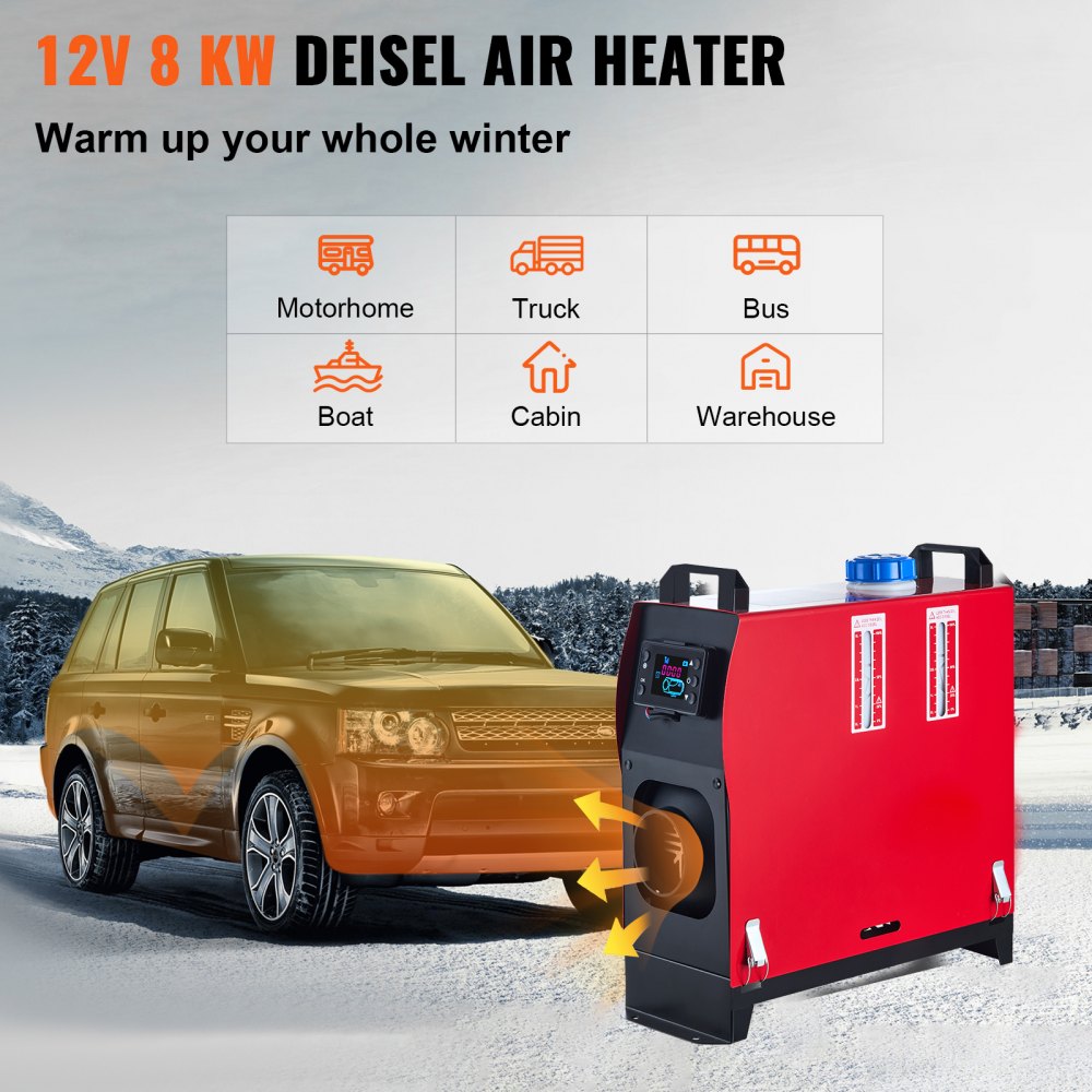 010633661202 - 12V 5KW Diesel Air Heater with Remote Control