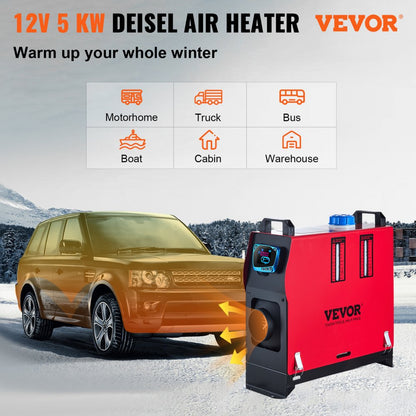 WF5001 - 12V 5KW Diesel Heater with LCD Remote Control