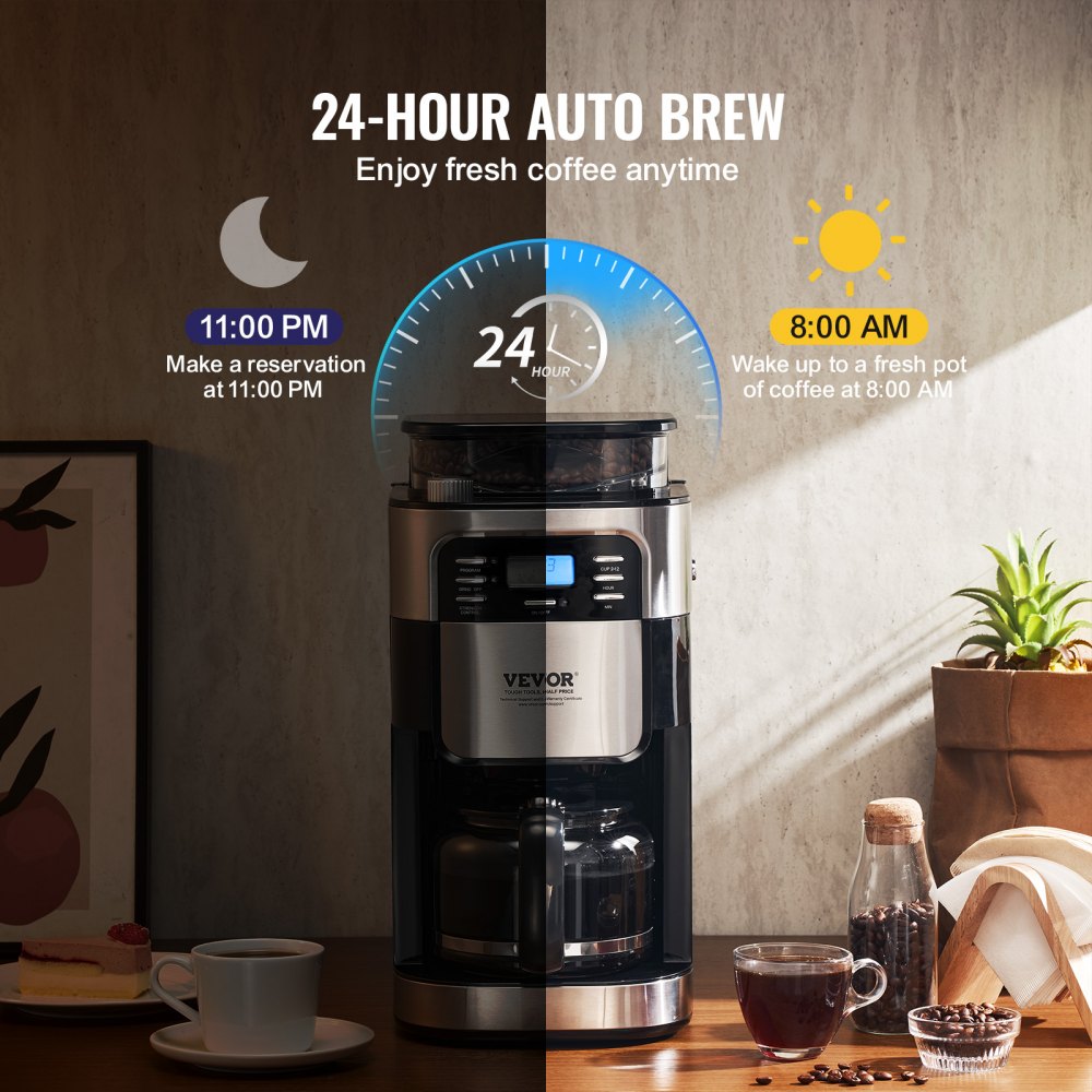 CM1025M-UL - Versatile Coffee Maker with Grind Control and 24-Hour Timer