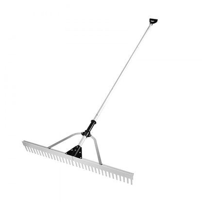 CY-SF14 - 36" Aluminum Landscape Rake with Adjustable Handle and Folding Head