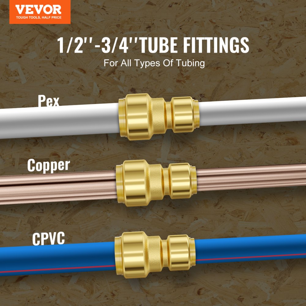 PF7c-S3/4x1/2 - Brass Push-Fit Pipe Fittings for Plumbing and Heating