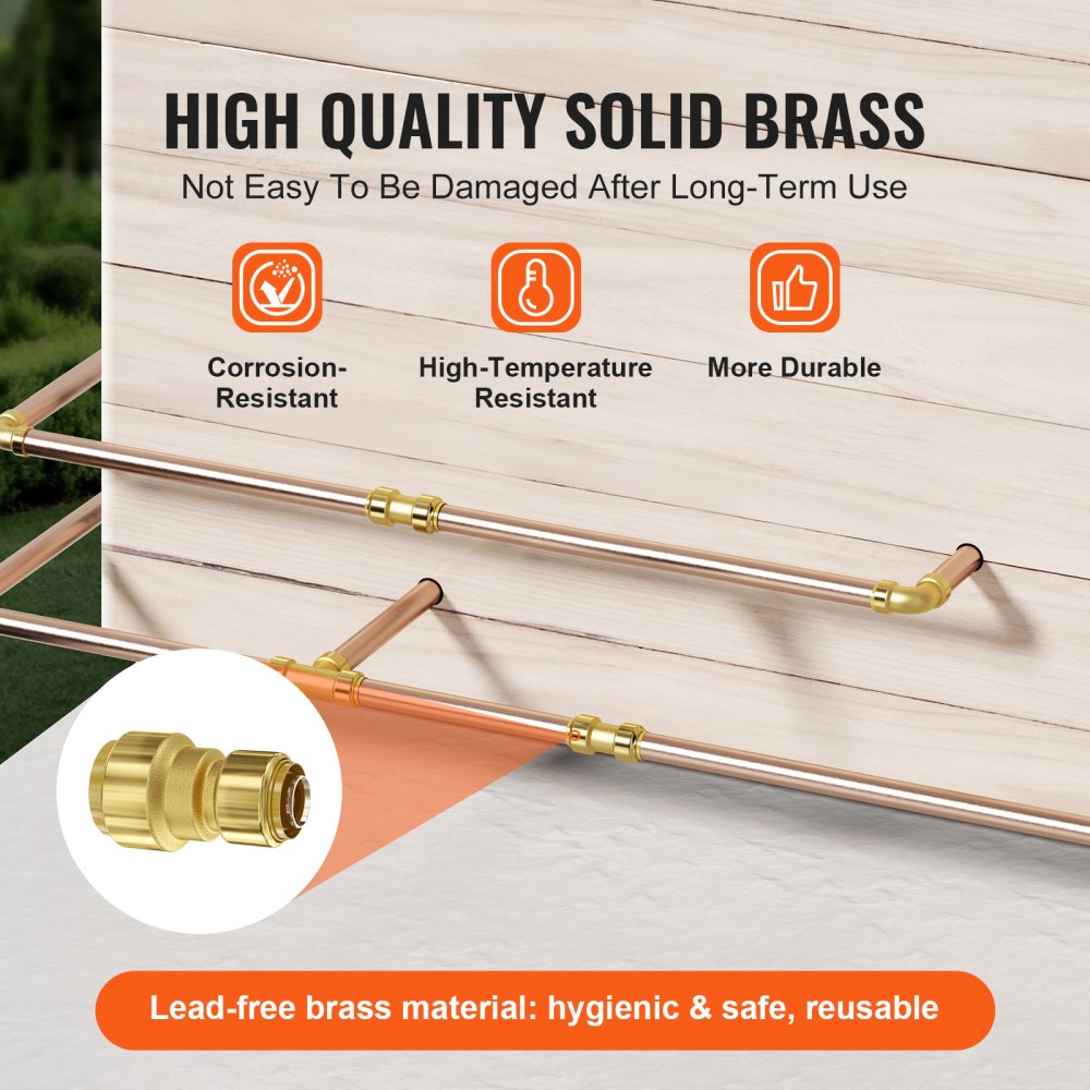 PF7c-S3/4x1/2 - Brass Push-Fit Pipe Fittings for Plumbing and Heating