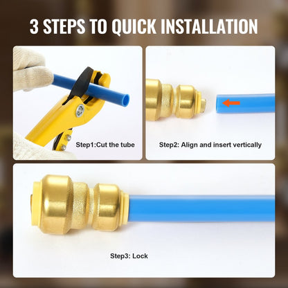 PF7c-S3/4x1/2 - Brass Push-Fit Pipe Fittings for Plumbing and Heating