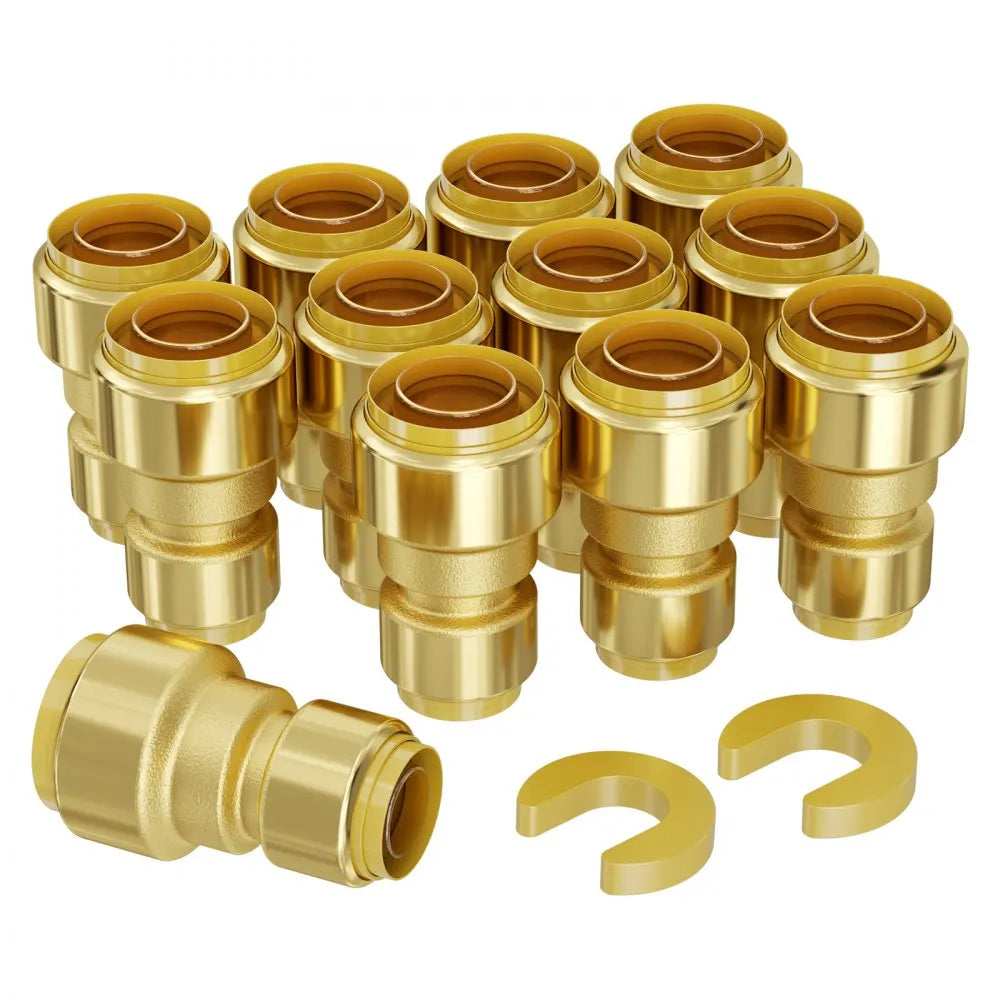 PF7c-S3/4x1/2 - Brass Push-Fit Pipe Fittings for Plumbing and Heating