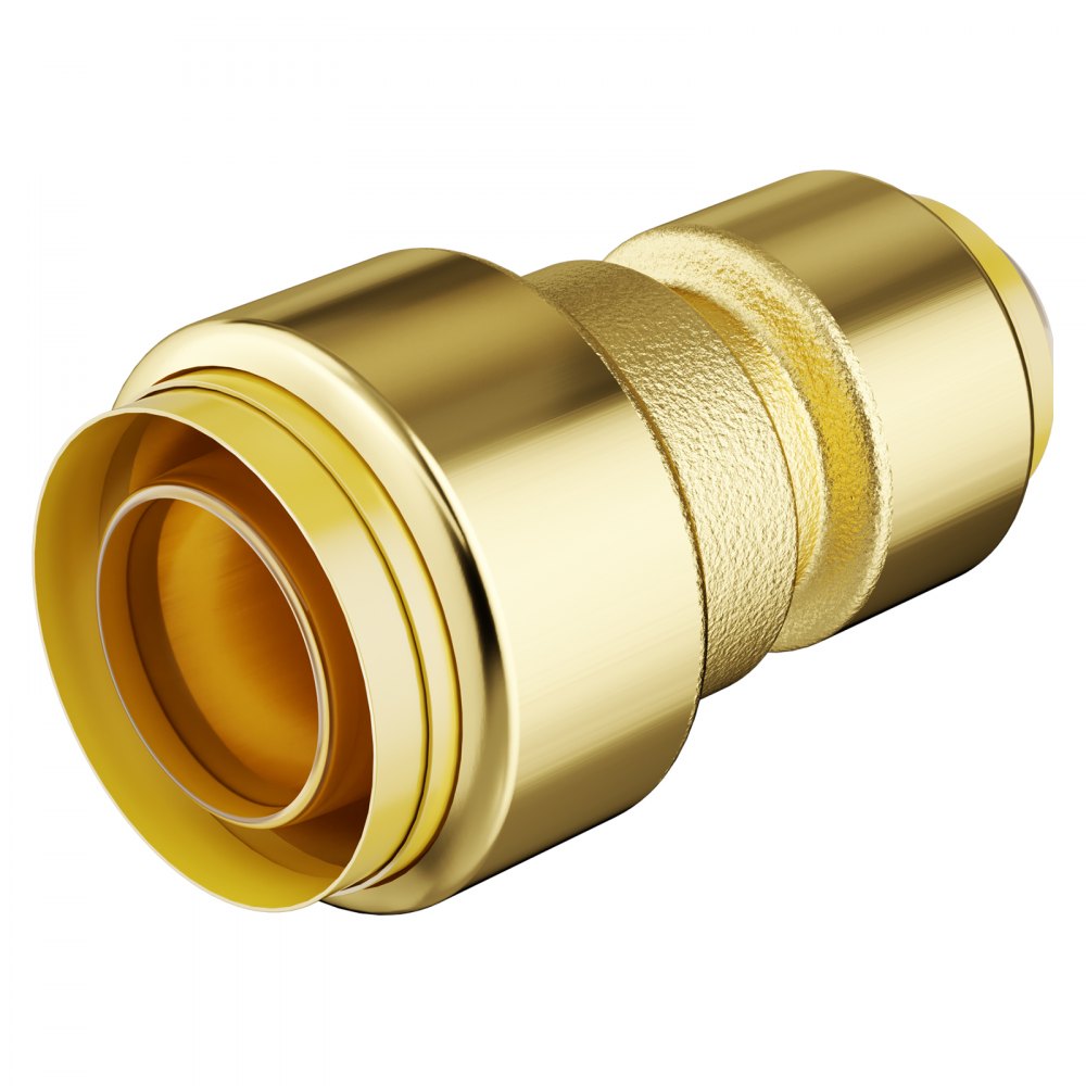 PF7c-S3/4x1/2 - Brass Push-Fit Pipe Fittings for Plumbing and Heating