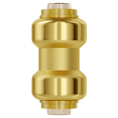 PF7c-S3/4x3/4 - 12PCS Lead-Free Brass Pipe Connectors, 3/4 in Push-Fit