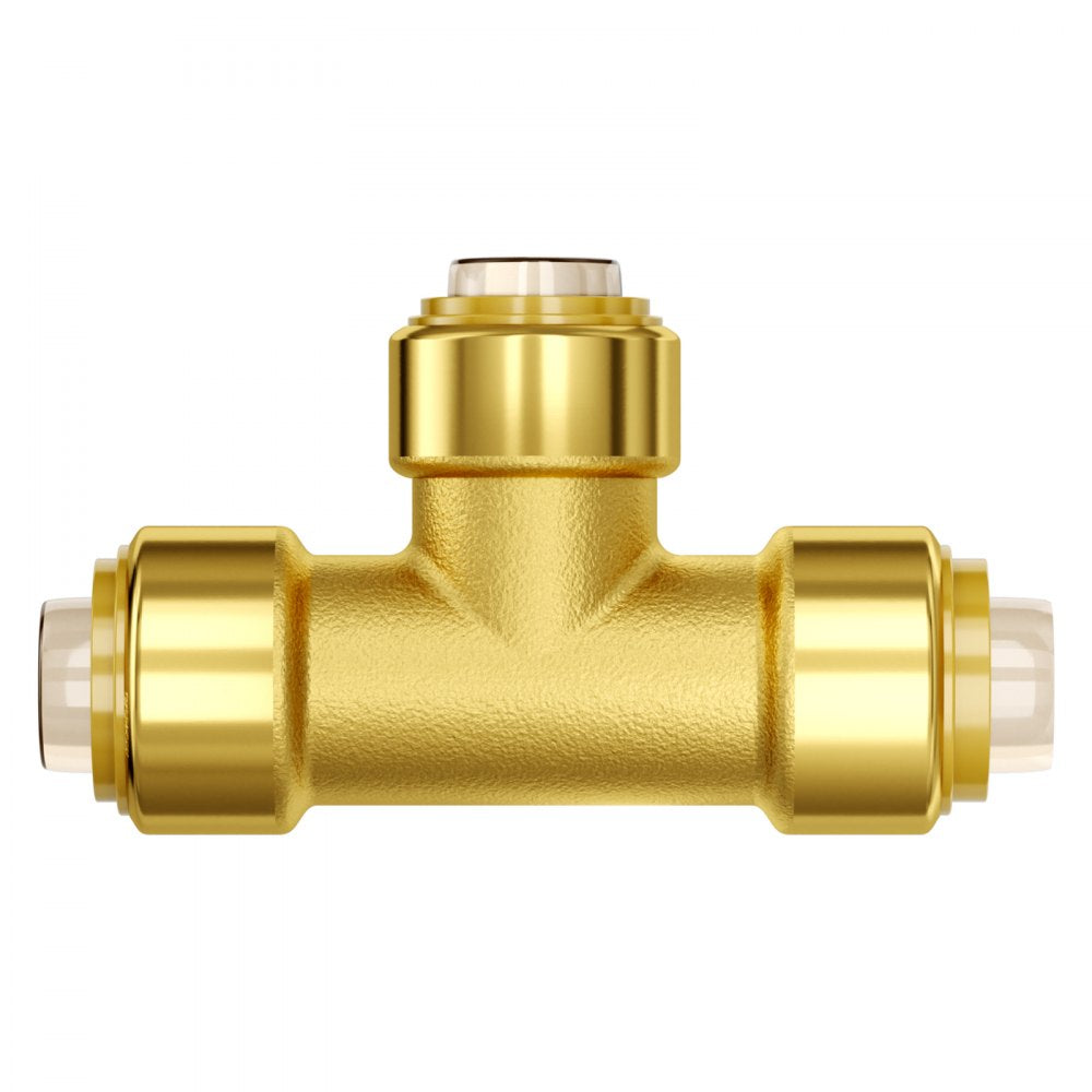 PF7c-T1/2x1/2x1/2 - 12PCS Lead-Free Brass Tee Fittings for Heating & Plumbing