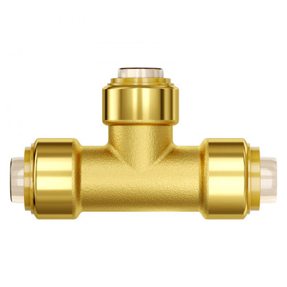 PF7c-T1/2x1/2x1/2 - 12PCS Lead-Free Brass Tee Fittings for Heating & Plumbing
