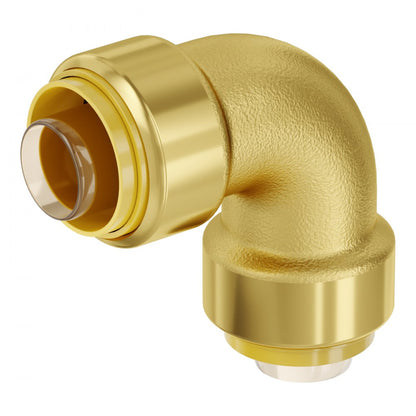 PF7c-1/2/S/L/T - Durable 1/2" Brass Pipe Fittings, 25-Piece Set