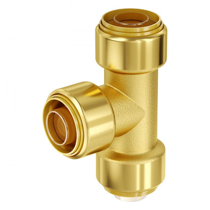 PF7c-1/2/S/L/T - Durable 1/2" Brass Pipe Fittings, 25-Piece Set