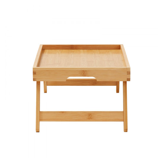 ZM-TP-SKU1 - Lightweight Bamboo Bed Tray Table with Foldable Legs and Phone Section