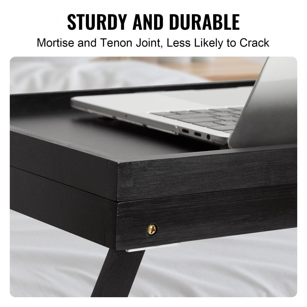 ZM-TP-SKU6 - 20"x12" Bamboo Bed Tray with Lockable Foldable Legs