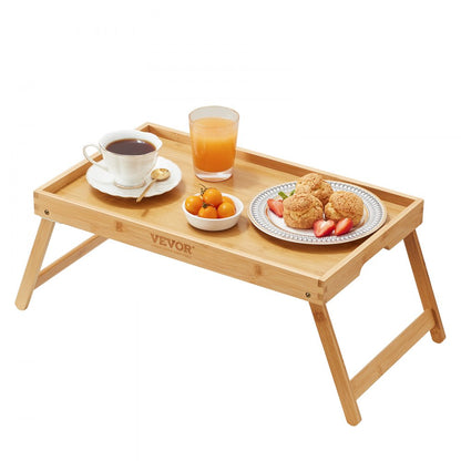 ZM-TP-SKU3 - Bamboo Bed Tray Table with Foldable Legs for Convenience