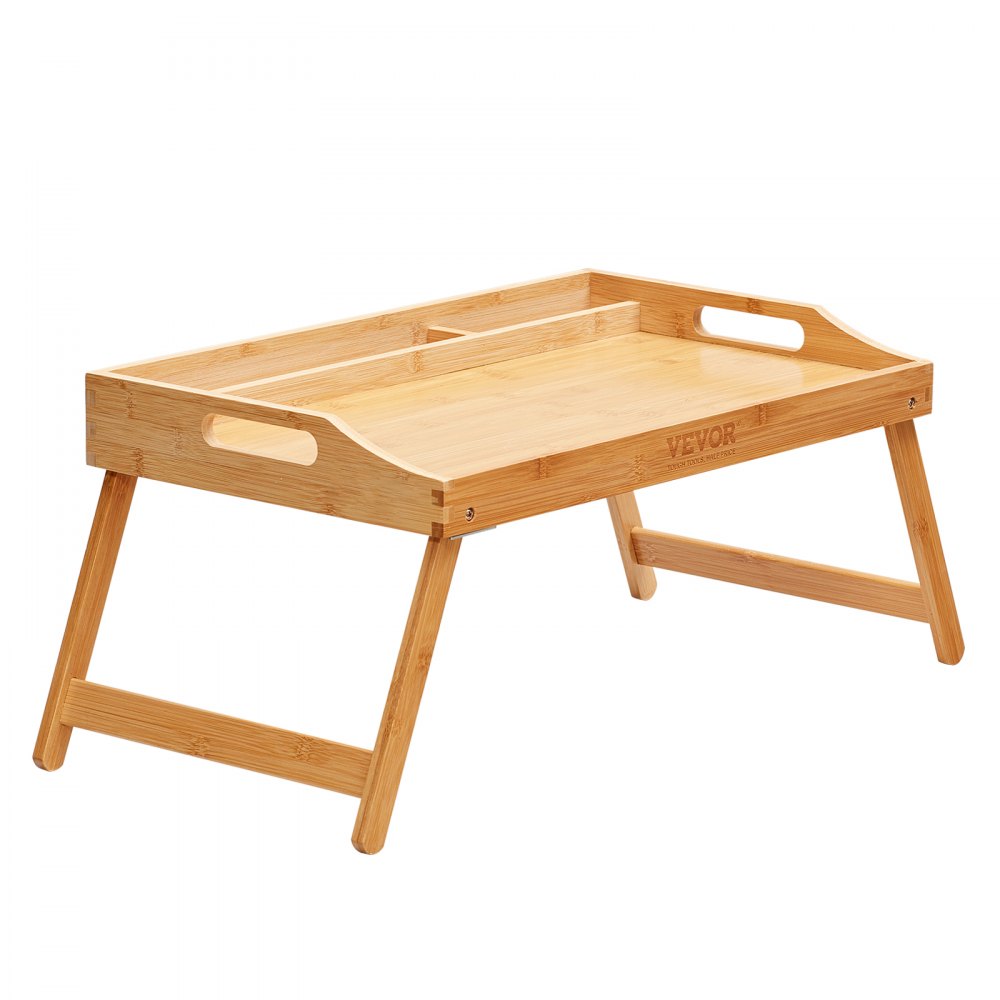 ZM-TP-SKU4 - Versatile Bed Tray Table with Foldable Legs & Media Slots