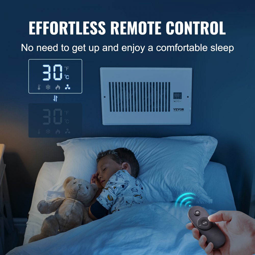 BT-DF0610RCA - Quiet 6" x 10" Register Booster Fan, 100 CFM Airflow