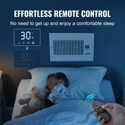 BT-DF0610RCA - Quiet 6" x 10" Register Booster Fan, 100 CFM Airflow