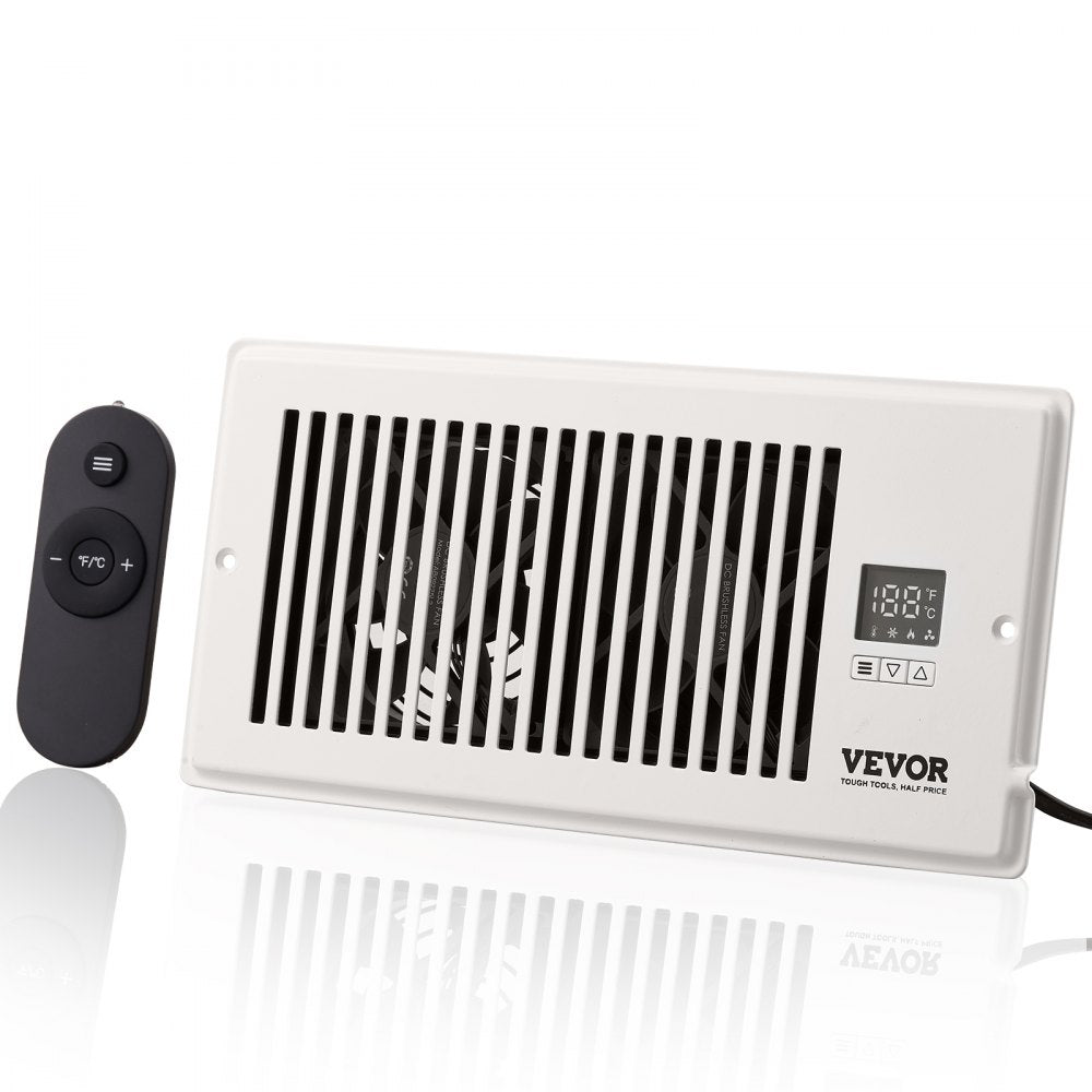 BT-DF0612RCA - 6" x 12" VEVOR Booster Fan with Adjustable Speed & Remote