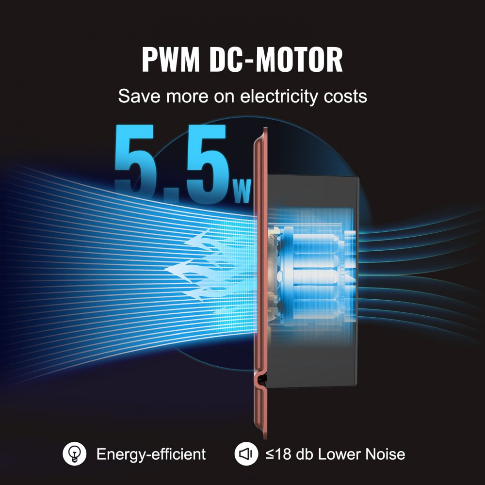 BT-DF0410RCA - 4"x10" Quiet Register Booster Fan with Adjustable Speed