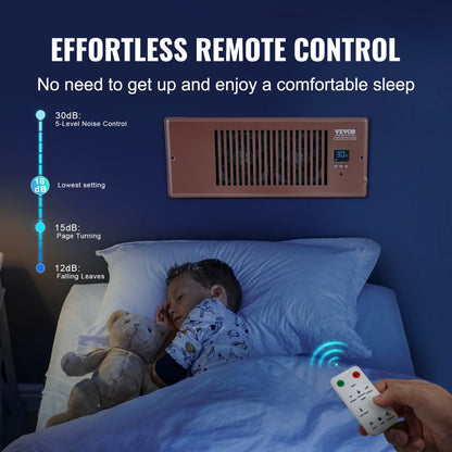 BT-DF0412RCB - 4" x 12" Quiet VEVOR Booster Fan for Airflow Improvement