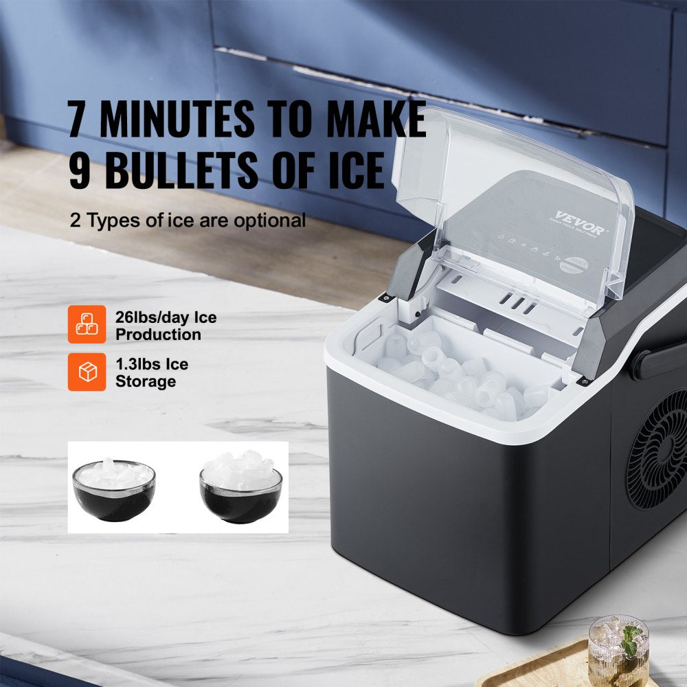 IMB1000-UL - Portable Ice Maker with 26 lbs Daily Capacity and Quiet Operation