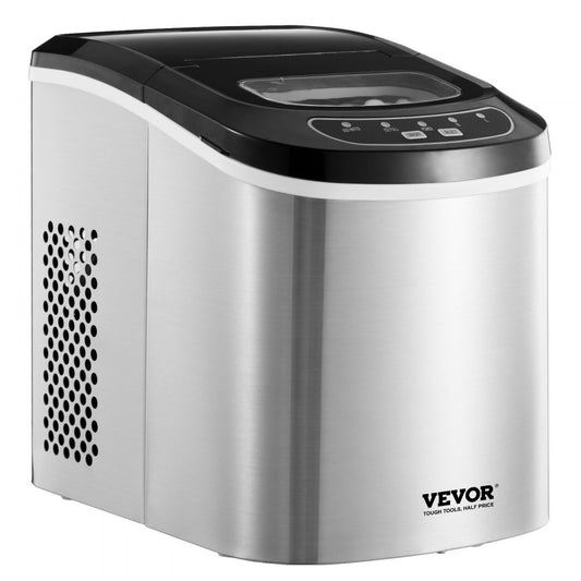 HZB-15SA - 33lbs/24h Portable Ice Maker with Self-Cleaning & Quick 6-Minute Cubes