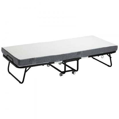 SDC-31-1 - Portable Rollaway Bed with Foam Mattress, 300 lbs Capacity